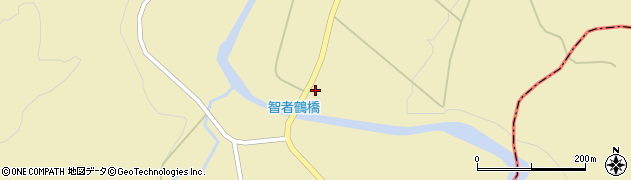 秋田県由利本荘市東由利黒渕（向山ノ下）周辺の地図