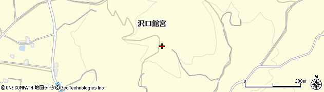 秋田県横手市平鹿町醍醐（沢口館宮）周辺の地図