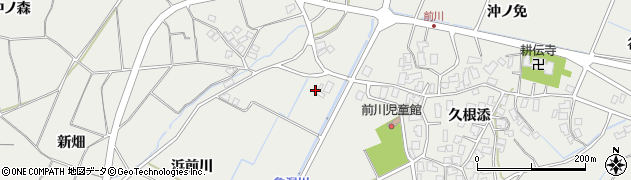 秋田県にかほ市前川（砂田）周辺の地図