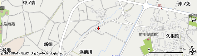 秋田県にかほ市前川浜前川周辺の地図