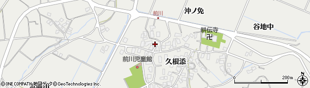 秋田県にかほ市前川久根添38周辺の地図