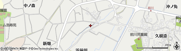 秋田県にかほ市前川新畑周辺の地図