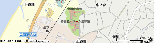 秋田県にかほ市前川（中ノ森）周辺の地図
