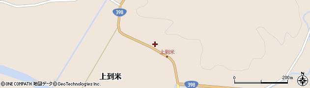 秋田県羽後町（雄勝郡）上到米（唐松）周辺の地図