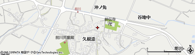 秋田県にかほ市前川久根添25周辺の地図