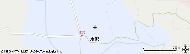 秋田県にかほ市水沢（堤ノ下）周辺の地図