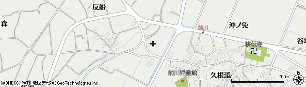 秋田県にかほ市前川（居の前）周辺の地図
