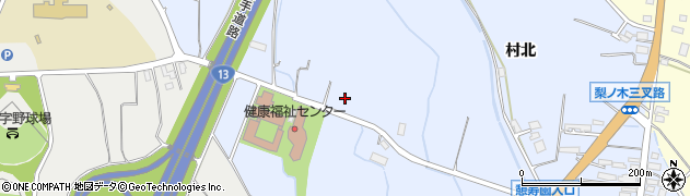 秋田県横手市十文字町梨木（御休ノ上）周辺の地図