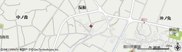 秋田県にかほ市前川（反船）周辺の地図