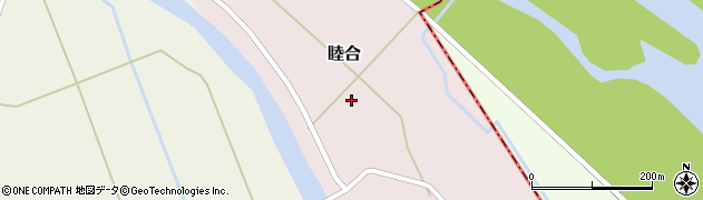 秋田県雄勝郡羽後町睦合周辺の地図