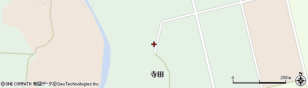 秋田県にかほ市寺田寺田4周辺の地図