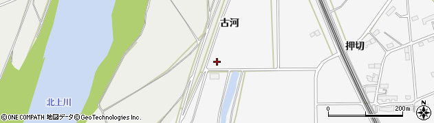 岩手県北上市稲瀬町古河周辺の地図