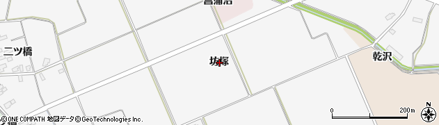 秋田県横手市十文字町越前坊塚周辺の地図