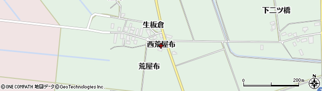 秋田県横手市十文字町植田（西荒屋布）周辺の地図