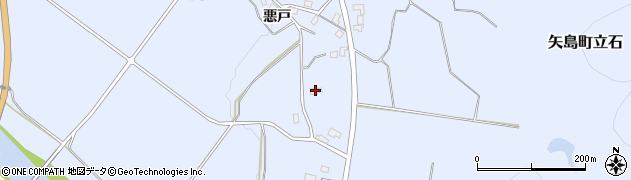 秋田県由利本荘市矢島町立石上野60周辺の地図