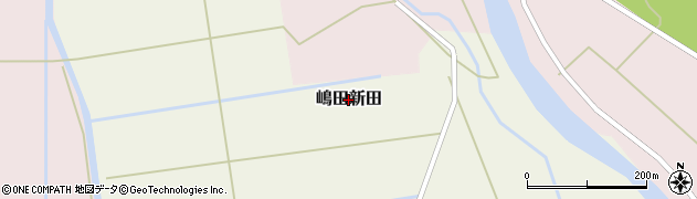 秋田県羽後町（雄勝郡）下川原周辺の地図