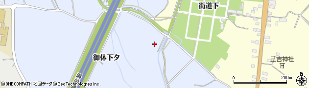 秋田県横手市十文字町梨木（村北）周辺の地図