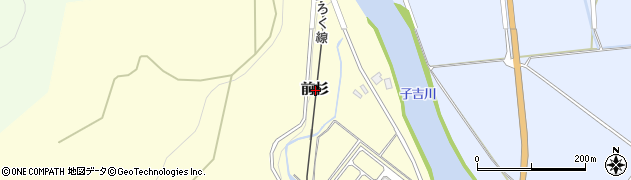 秋田県由利本荘市矢島町城内前杉周辺の地図