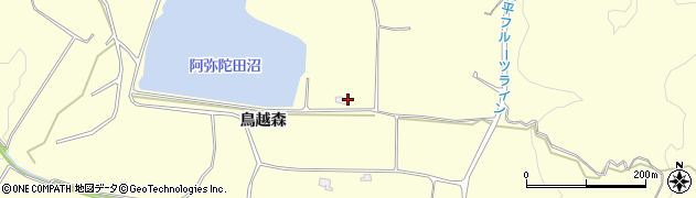秋田県横手市平鹿町醍醐（鳥越森）周辺の地図
