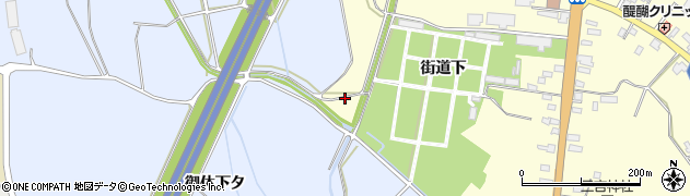 秋田県横手市平鹿町醍醐（街道下）周辺の地図