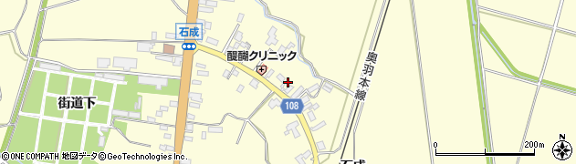 秋田県横手市平鹿町醍醐石成周辺の地図