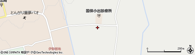 秋田県にかほ市伊勢居地（南野）周辺の地図