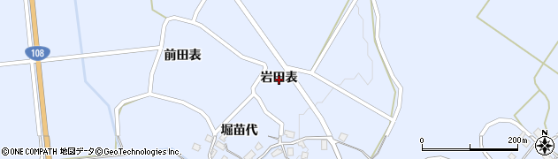 秋田県由利本荘市矢島町立石（岩田表）周辺の地図