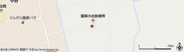 秋田県にかほ市中三地（前田）周辺の地図