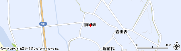 秋田県由利本荘市矢島町立石前田表周辺の地図
