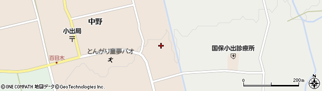 秋田県にかほ市中三地新田9周辺の地図