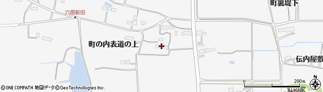 岩手県金ケ崎町（胆沢郡）六原（町の内道の上）周辺の地図