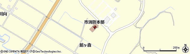 秋田県にかほ市金浦館ヶ森152周辺の地図