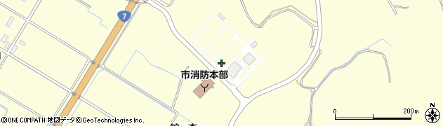 秋田県にかほ市金浦笹森106-2周辺の地図