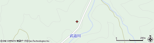 秋田県横手市山内平野沢（狼坂）周辺の地図