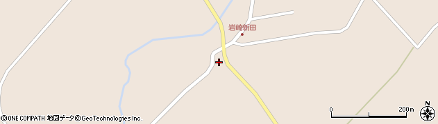 岩崎新田鬼剣舞小公園周辺の地図