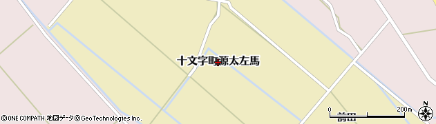 秋田県横手市十文字町源太左馬周辺の地図