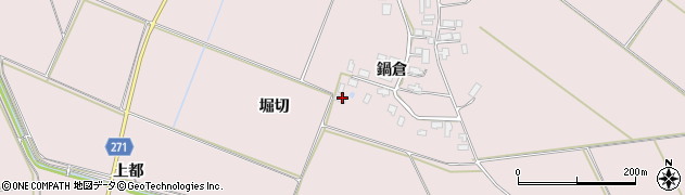 秋田県横手市平鹿町下鍋倉鍋倉43周辺の地図