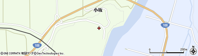 秋田県由利本荘市矢島町川辺小坂36周辺の地図