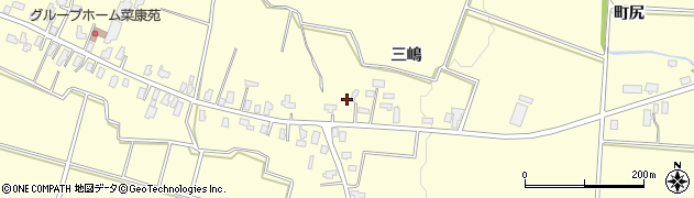 秋田県横手市平鹿町醍醐（三嶋）周辺の地図