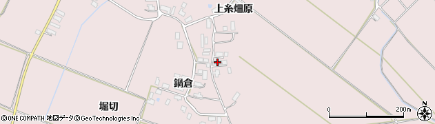 秋田県横手市平鹿町下鍋倉鍋倉127周辺の地図