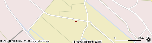 秋田県横手市十文字町源太左馬源太周辺の地図