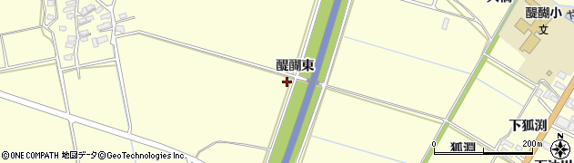 秋田県横手市平鹿町醍醐（醍醐東）周辺の地図