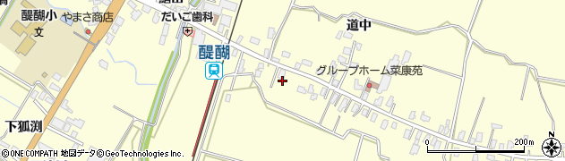 秋田県横手市平鹿町醍醐太茂田周辺の地図