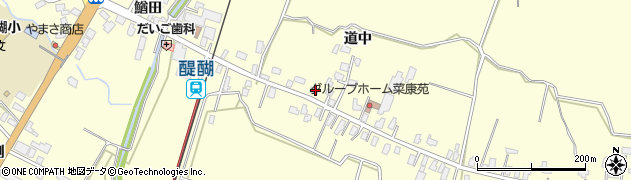 秋田県横手市平鹿町醍醐道中後59周辺の地図