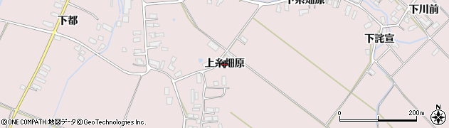秋田県横手市平鹿町下鍋倉（上糸畑原）周辺の地図
