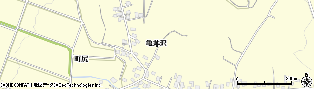 秋田県横手市平鹿町醍醐亀井沢周辺の地図