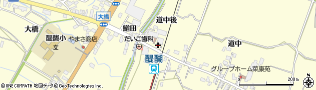 秋田県横手市平鹿町醍醐道中後29周辺の地図