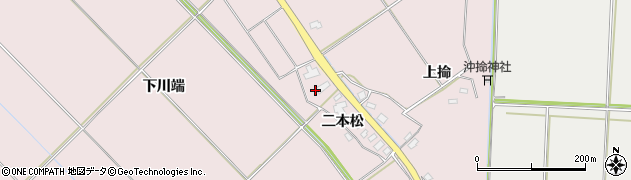 秋田県横手市平鹿町下鍋倉二本松54周辺の地図