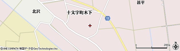 秋田県横手市十文字町木下85周辺の地図