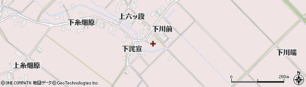 秋田県横手市平鹿町下鍋倉外沢見周辺の地図